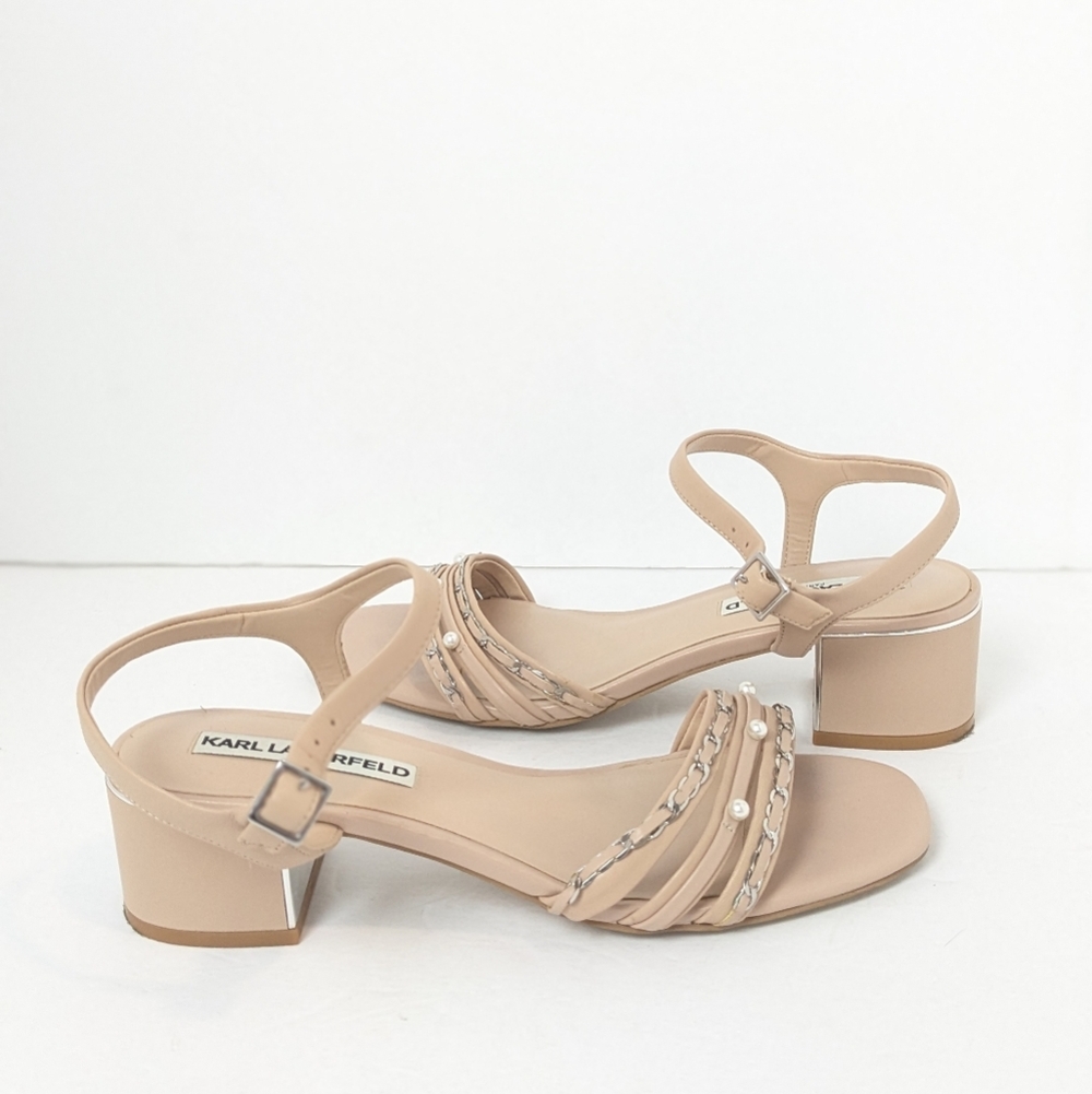 Karl Lagerfeld leather Tori sandals